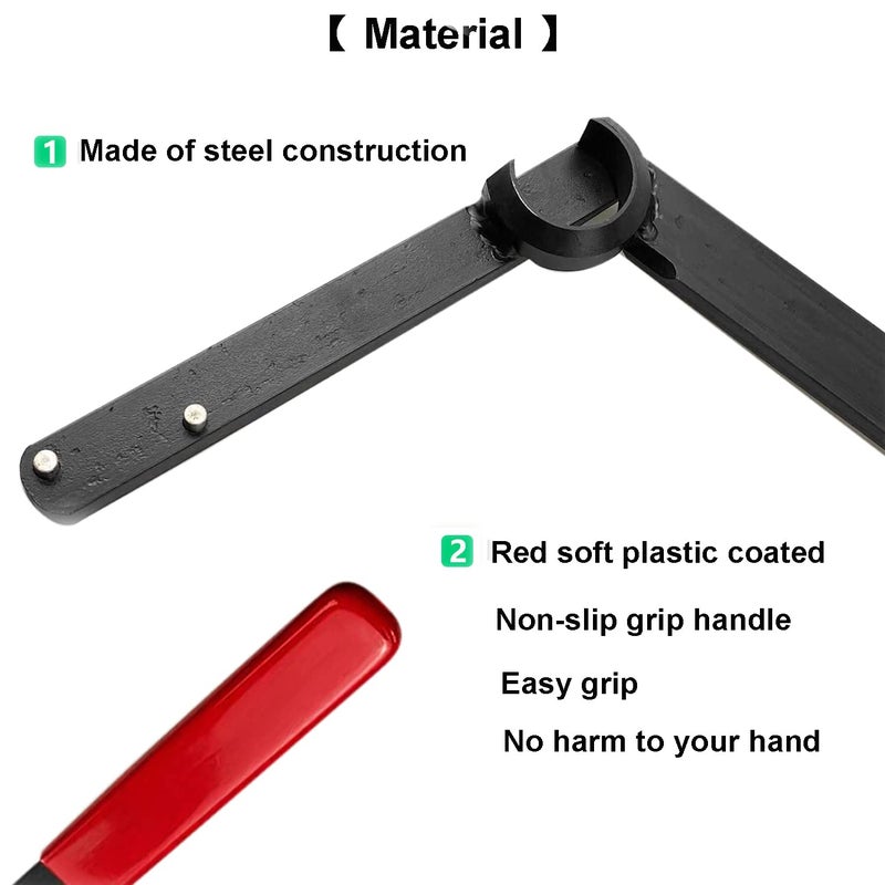 Bestong Serpentine Belt Removal Tensioner Tool Compatible for Mini Cooper S R52 R53 BMW W11 Supercharged Engine Replaces 118410 and 118470 - Image 2